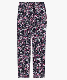 pantalon de pyjama fluide femme rose bas de pyjamaF349401_4