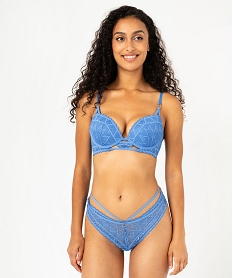 soutien-gorge push-up en dentelle graphique a entre-bonnet fantaisie femme bleu soutien gorge avec armaturesF363601_3