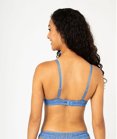 soutien-gorge corbeille en dentelle avec liens femme bleu soutien gorge avec armaturesF363901_2