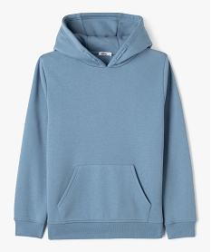 sweat molletonne a capuche garcon bleu sweatsF378301_1