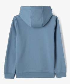 sweat molletonne a capuche garcon bleu sweatsF378301_3