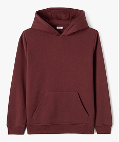 sweat molletonne a capuche garcon rouge sweatsF378501_1