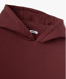 sweat molletonne a capuche garcon rouge sweatsF378501_2