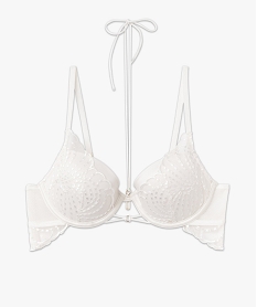 soutien-gorge push-up a armatures en dentelle blanc soutien gorge avec armaturesF420601_4