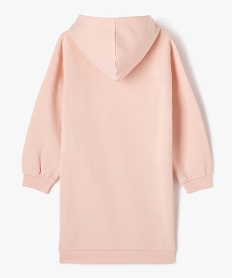 robe sweat a capuche avec motif xxl fille roseF425601_3