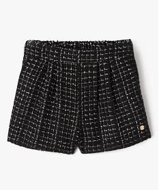 GEMO Short large effet tweed fille - LuluCastagnette Noir