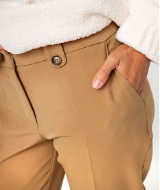 pantalon de costume femme beige pantalonsF491201_2