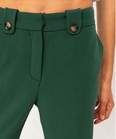 pantalon de costume femme vert pantalonsF491301_2