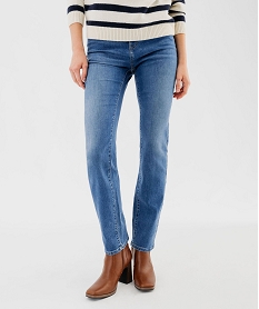 jean slim avec pattes a la ceinture femme grisF491701_1