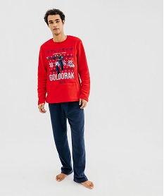 GEMO Pyjama en polaire avec motif XXL homme - Goldorak Rouge