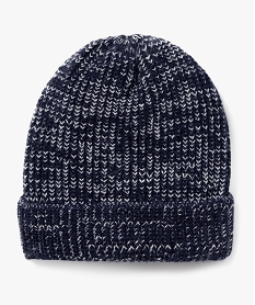 GEMO Bonnet en maille chinée garçon bleu standard