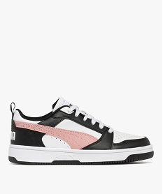 GEMO Baskets tricolores à lacets Rebound femme - Puma Blanc