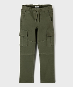 GEMO Pantalon cargo 6 poches garçon kaki standard