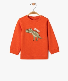 GEMO Sweat avec motif dinosaure bébé garçon orange standard