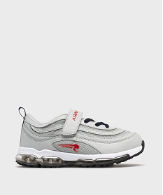 GEMO Baskets running à scratch garçon gris standard