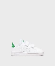 GEMO Baskets basses à scratch modèle Advantage bébé garçon - Adidas blanc standard