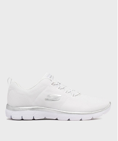 GEMO Baskets basses en mesh légères femme - Skechers blanc standard