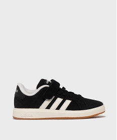 GEMO Baskets Grand Court 00s fermeture scratch enfant - Adidas noir standard
