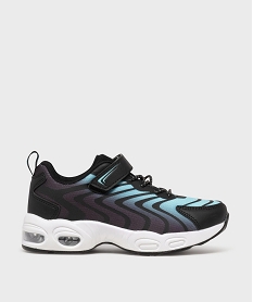 GEMO Baskets jogger à scratch garçon Bleu