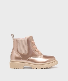 GEMO Bottines métallisées avec semelle crantée fille - Lovely Wings Rose