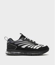 GEMO Baskets bicolores avec semelle bulle d’air garçon - 5 Miles Noir