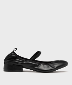 GEMO Ballerines souples à petit talon femme - Follow Me noir standard
