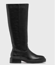 GEMO Bottes cavalières avec épaisse semelle femme - Follow Me noir standard