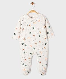 GEMO Pyjama en velours avec motif légumes bébé Blanc