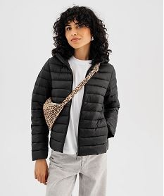 GEMO Doudoune légère à capuche femme noir standard