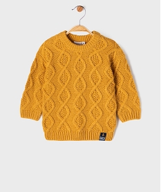 GEMO Pull à torsades bébé garçon - LuluCastagnette Orange