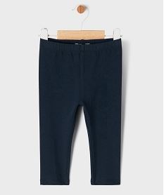 GEMO Legging uni en maille résistante bébé fille Bleu