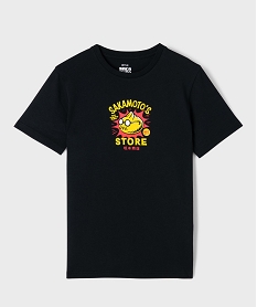 GEMO Tee-shirt manches courtes à motif manga garçon - Sakamoto Days noir standard
