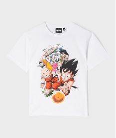 GEMO Tee-shirt manches courtes imprimé garçon - Dragon Ball blanc standard