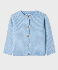 GEMO Gilet en grosse maille à col rond fille bleu standard