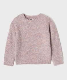 GEMO Pull en maille bouclette fille violet standard