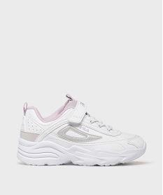 GEMO Baskets Skye Velcro fille - Fila blanc standard