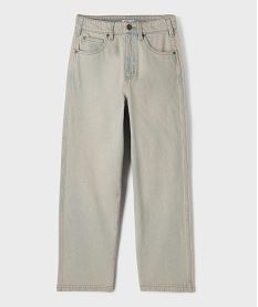 GEMO Jean loose délavé avec taille ajustable garçon Bleu