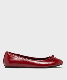 GEMO Ballerines plates avec petit noeud femme - Valentina Baldano rouge standard
