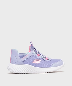 GEMO Baskets en toile pailletée enfilage facile fille - Skechers Violet