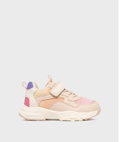 GEMO Baskets à scratch esprit running fille - Lovely Wings Rose