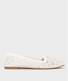 GEMO Ballerines à motifs ajourés femme - Valentina Baldano blanc standard