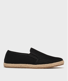 GEMO Slippers en toile homme - Urban Steps noir standard