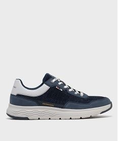 GEMO Baskets de running en mesh ajouré homme - Urban Steps Bleu