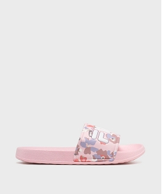 GEMO Mules de piscine à bandeau fleuri fille - Fila Rose