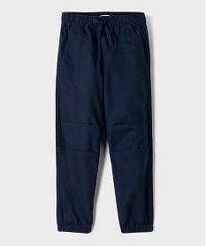 GEMO Pantalon parachute avec taille élastique ajustable garçon Bleu