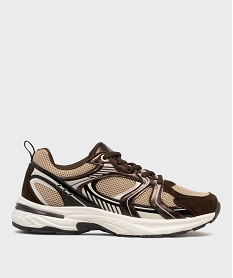 GEMO Baskets running multicolores femme - 5 Miles marron standard