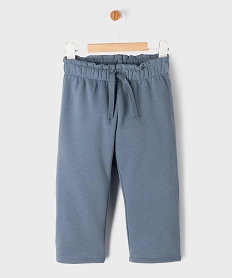 GEMO Pantalon de jogging ample avec intérieur molletonné bébé fille Bleu