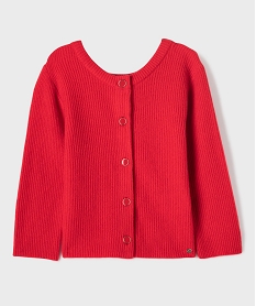 GEMO Gilet en maille recto verso fille - LuluCastagnette rouge standard