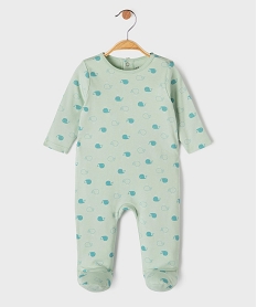 GEMO Pyjama en coton à motifs baleines bébé garçon Vert