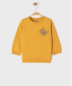 GEMO Sweat léger avec motif poitrine bébé garçon Jaune